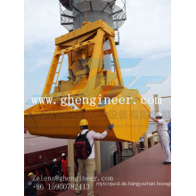 12cbm drahtlose Fernbedienung Single Seilgreifer für Marine Crane